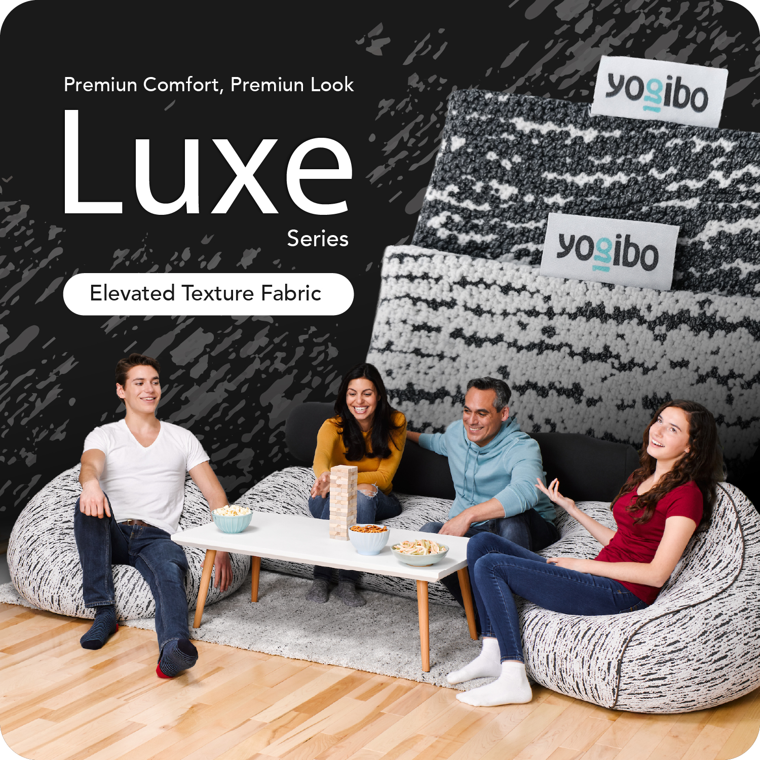 Yogibo Luxe Max — Premium Sofa Chair Bed | Modern Bean Bag with