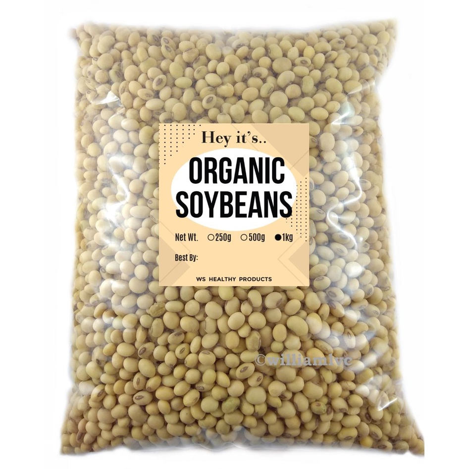 Organic Soybeans NonGMO 1kg (PSB SY2 variety) + Lazada PH