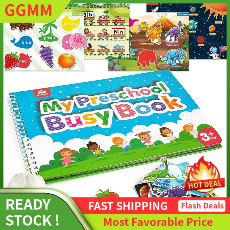 Coogam Preschool Magnetic Busy Book, 9 Themed Stickers Toys Fine Motor  Skills Learning Binder Quiet Book Montessori Toys for Kids Toddlers Home