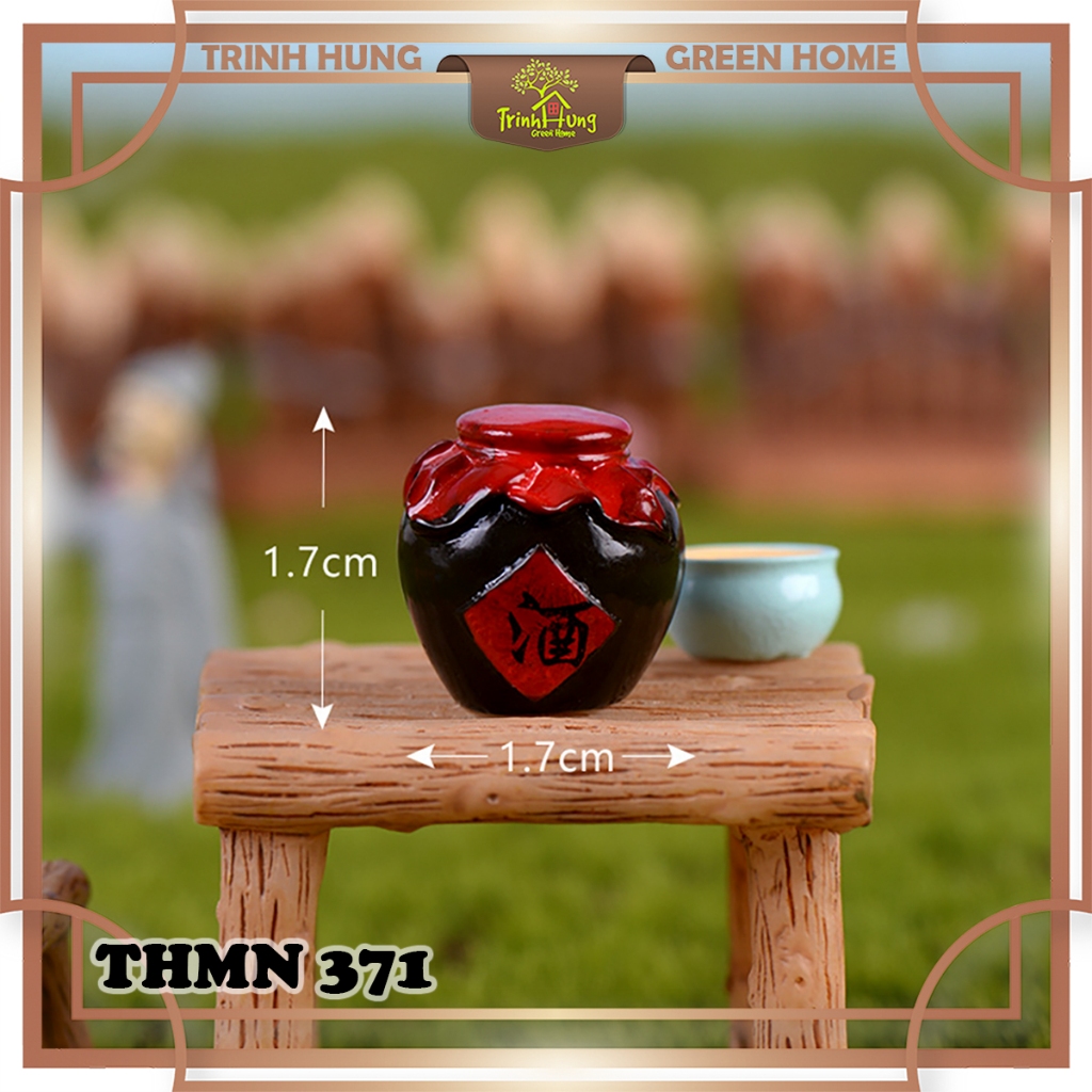 Mô hình bình rượu THMN020 - trang trí tiểu cảnh, bán cạn, bonsai, terrarium