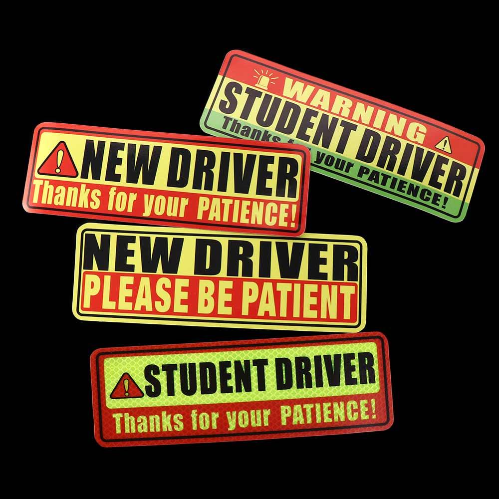 Novice Sticker Car Safety Warning StickersRookie Driver Car Magnets Student Driver ...