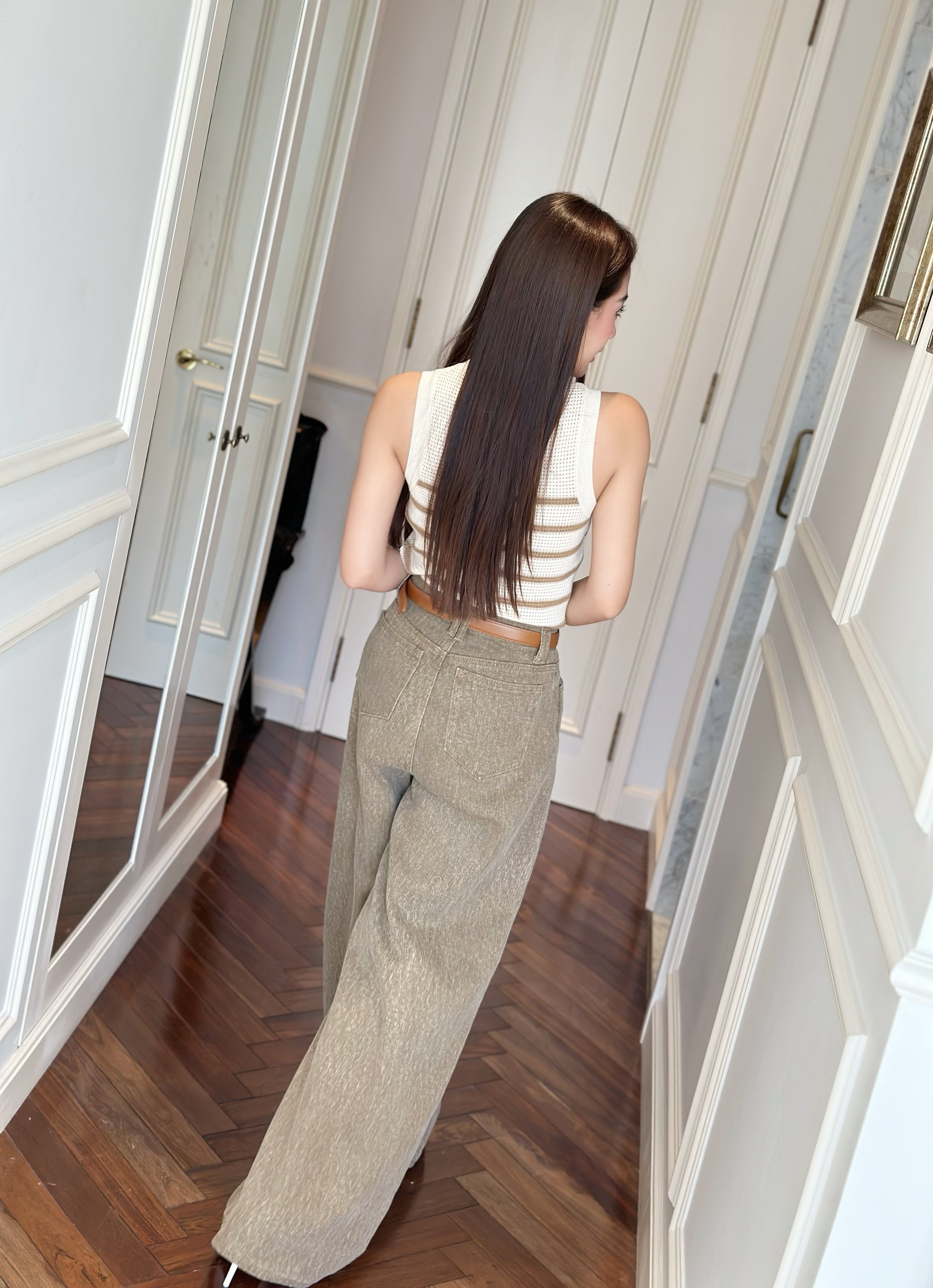 Quần jeans ống suông basic egan pants