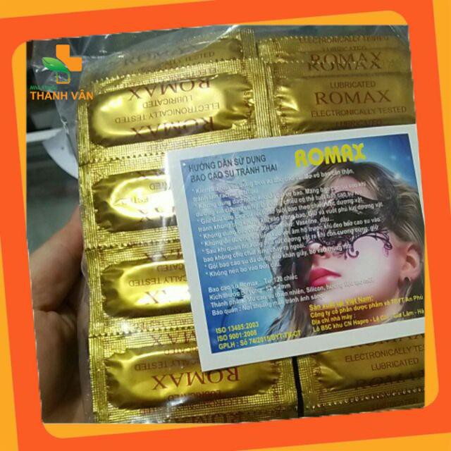 Bịch 120 chiếc bao cao su Romax