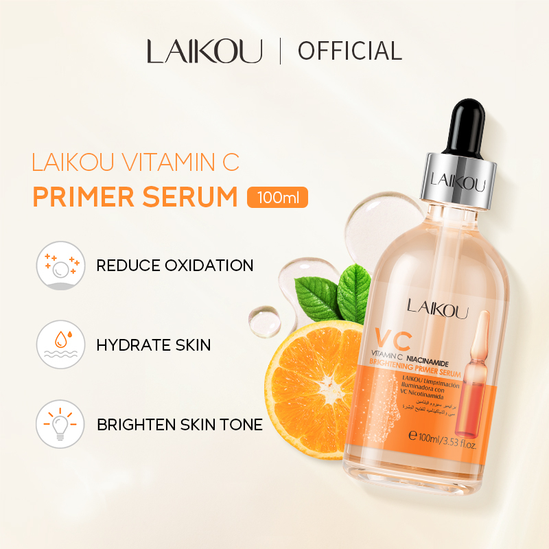 LAIKOU Vitamin C Niacinamide Primer Serum Makeup Base Essence