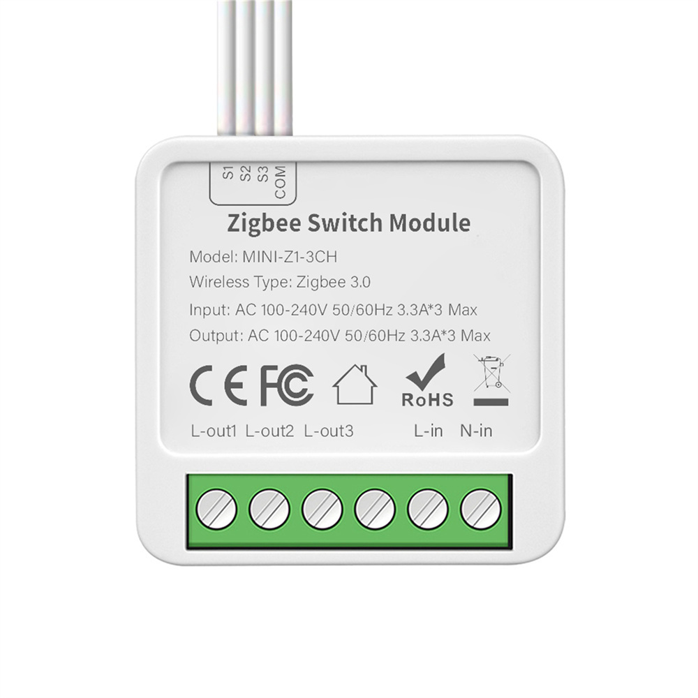Bitterorangetgd Tuya Zigbee 1/2/3/4 Smart Gang Switch Module 2 Way Control DIY Breaker Smart Home Work With Alexa Goo/gle Home Yandex Alice
