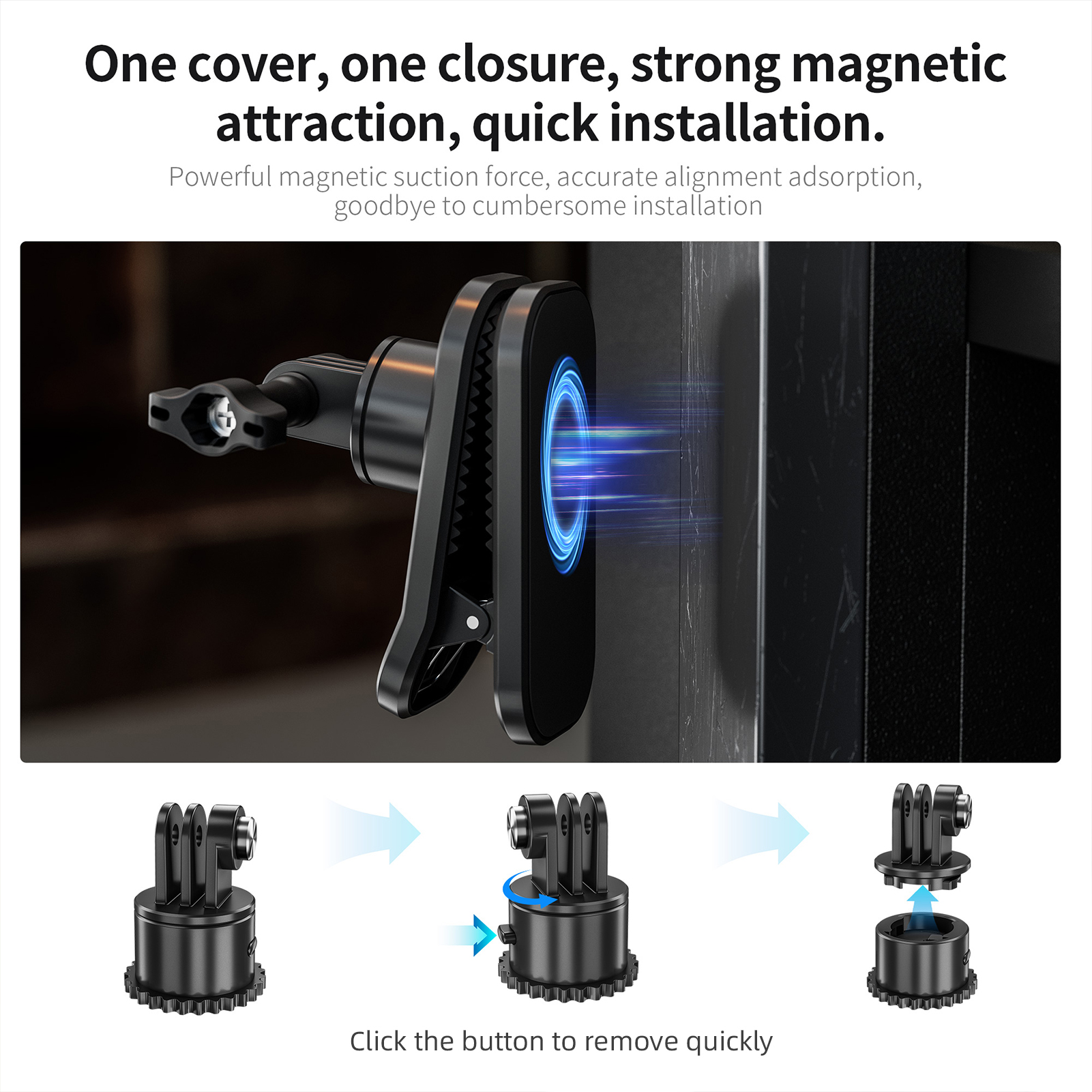 Startrc Ba lô giá đỡ camera Dây đeo gắn kẹp nhanh chóng phát hành 360 ° xoay với máy ảnh thể thao Adapter & 1/4in Adapter Tương thích với Max/12/11/10/9/8 DJI hành động 2/3/4