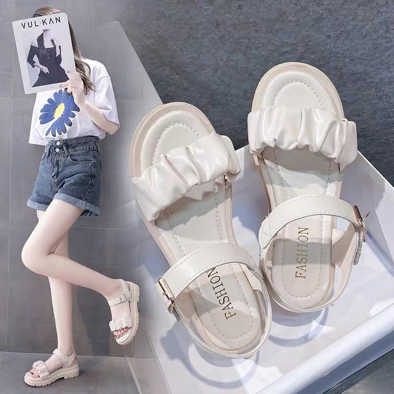 sandal quai nhún đế 4 phân hàng QC
