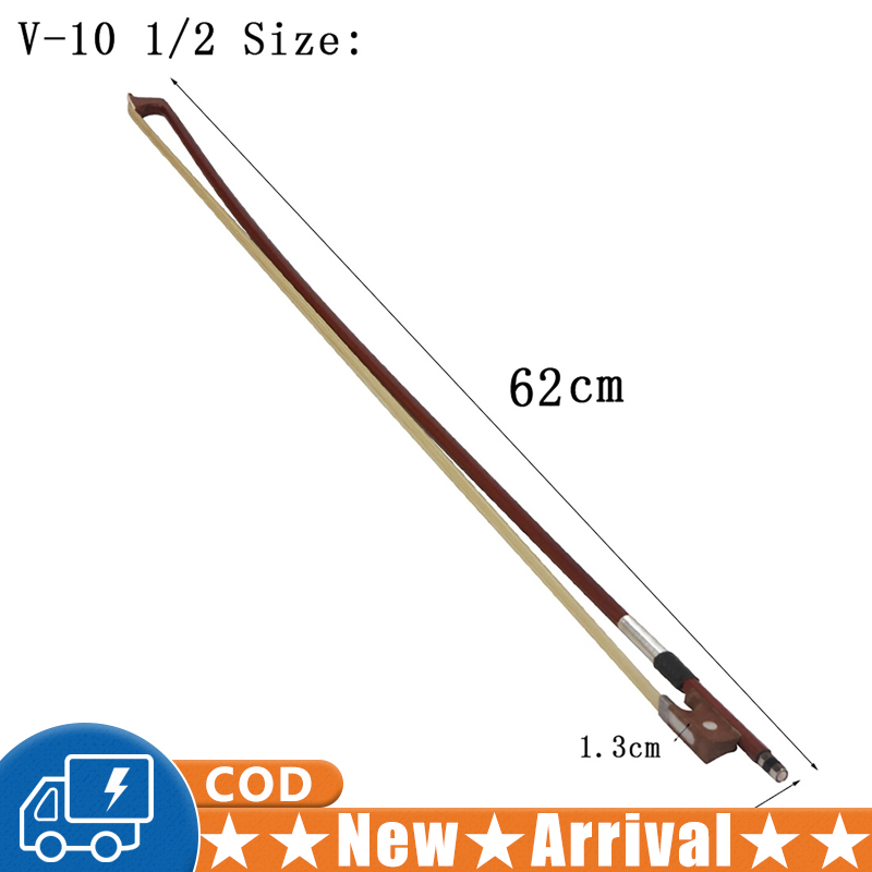 Classic Violin Bow 4/4 Full Size Student Violin Bow Well Balanced Real Mongolian Horse Hair For Professional Player Beginner