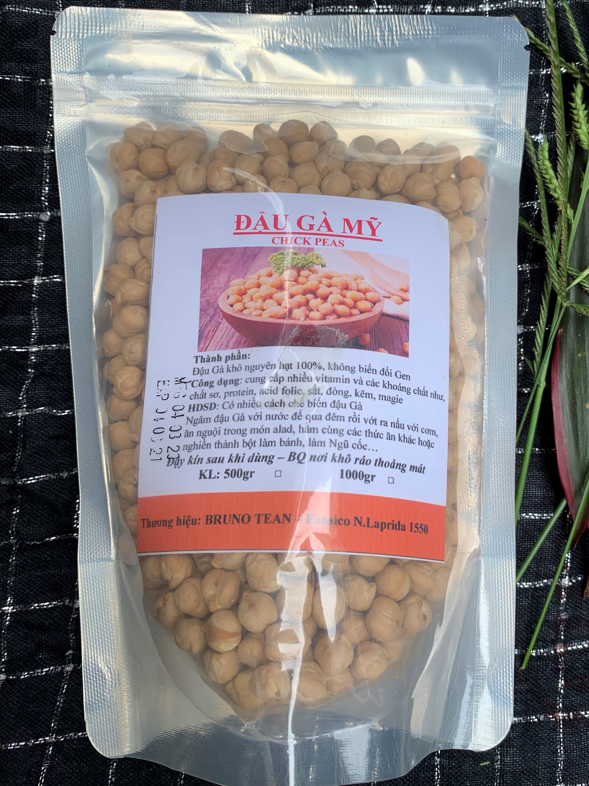 500gr đậu gà Mỹ hạt khô