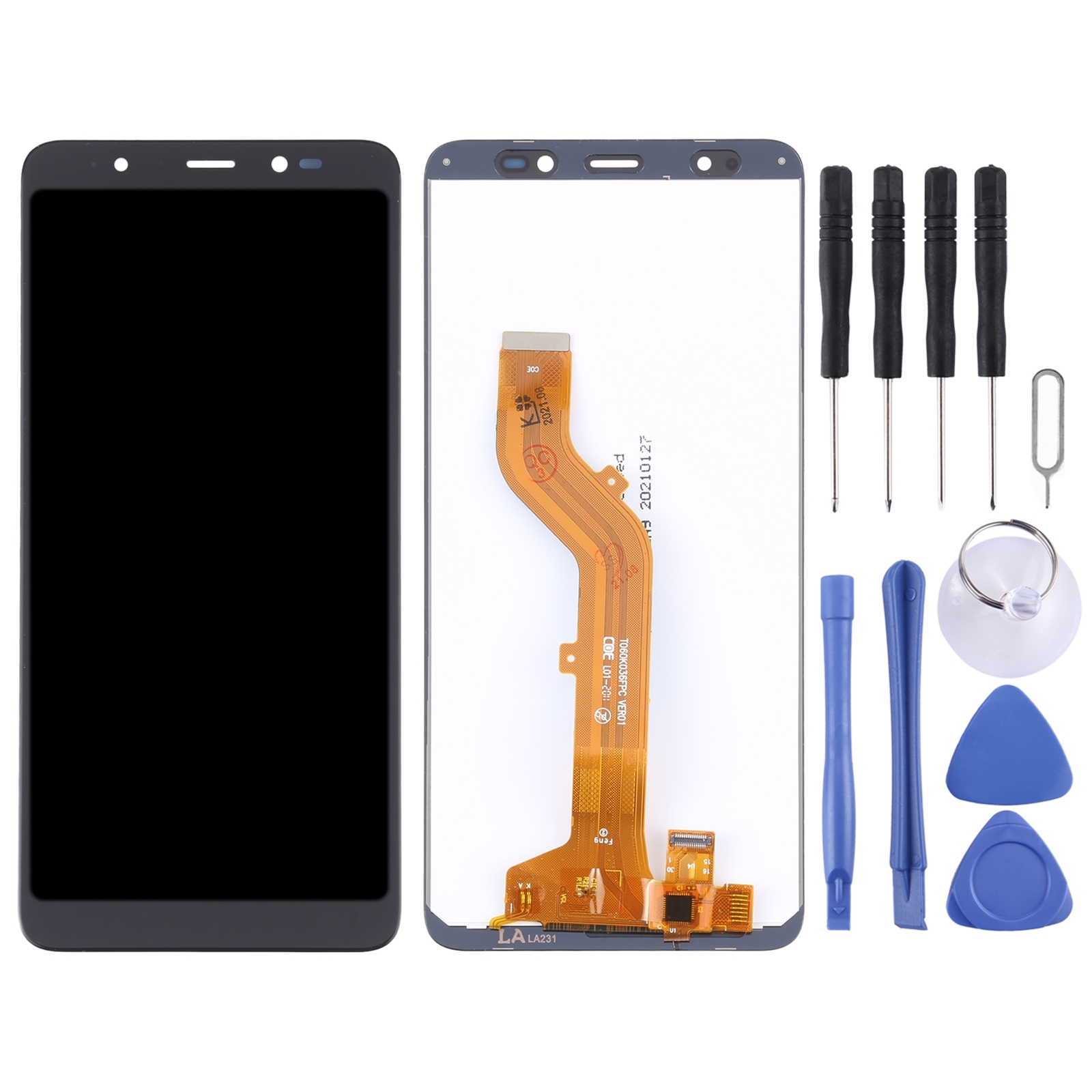 LCD Screen and Digitizer Full Assembly For Itel P33 Plus(ZSHS)