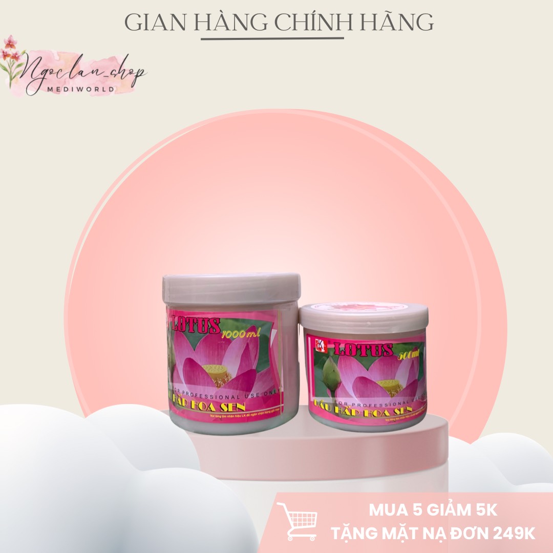 Hấp dầu ️ Ủ tóc Hoa sen LK (500ml, 1000ml) - Chính Hãng