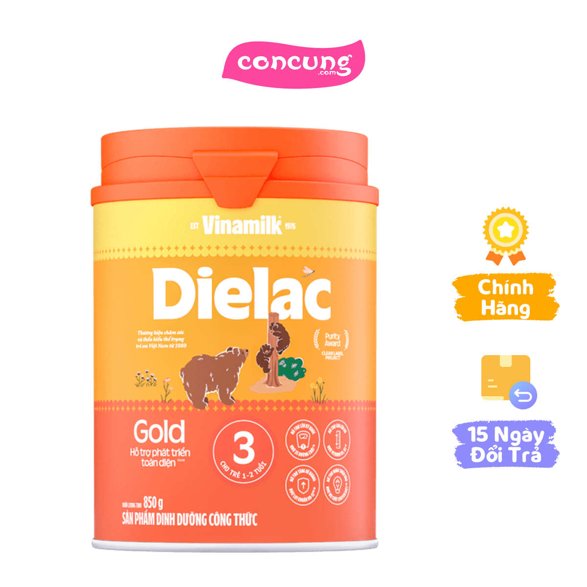 Sữa bột Dielac Gold 3 HT 850g
