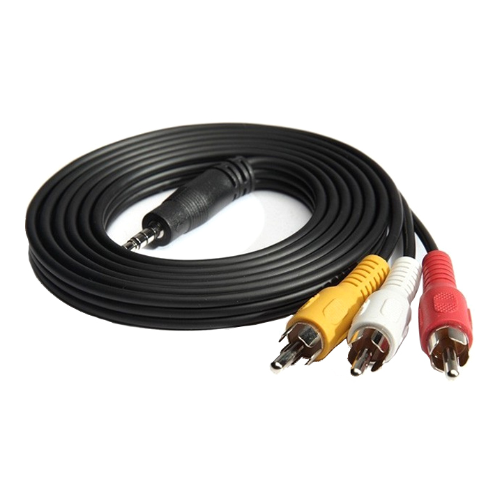 Cáp av 1 đầu ra 3 đầu hoa sen av 1.8m