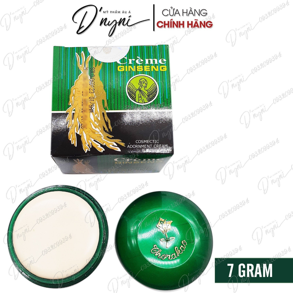 Kem Sâm Thorakao Creme Ginseng Dưỡng Trắng Da Ngừa Mụn 7 Gram Việt Nam