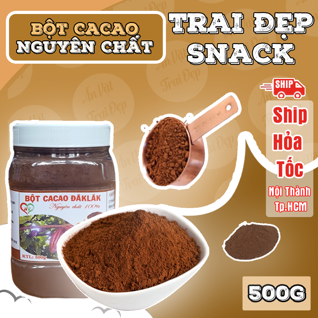 Bột CaCao Đăk Lăk Trai Đẹp 500G