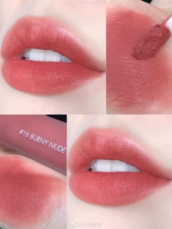 Son Romand Zero 16 hồng nude (son kem lì Romand Zero Velvet Tint)