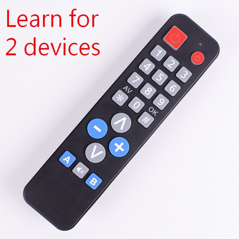 Learn Remote Control Work For 2 Devices Ir Code For Tv Vcr Stb Dvd Dvb ...