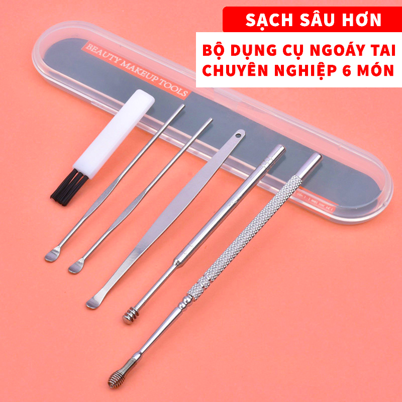 Bộ dụng cụ lấy ráy tai 6 món