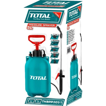 Bình xịt 8L tưới cây TOTAL THSPP3081 (Bình dày, có van xả áp, độ bền cao,...)