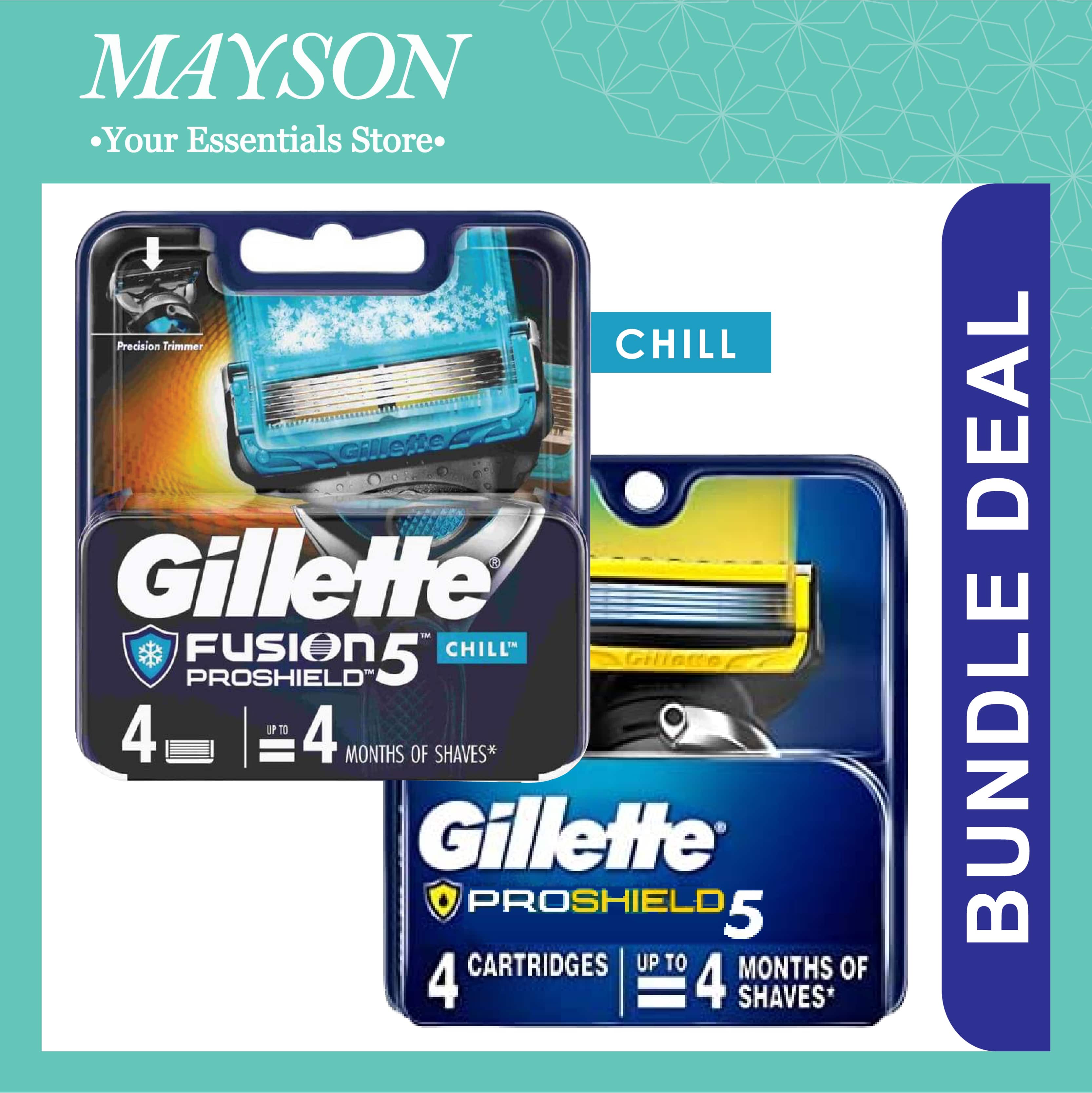 gillette fusion blades pack of 4