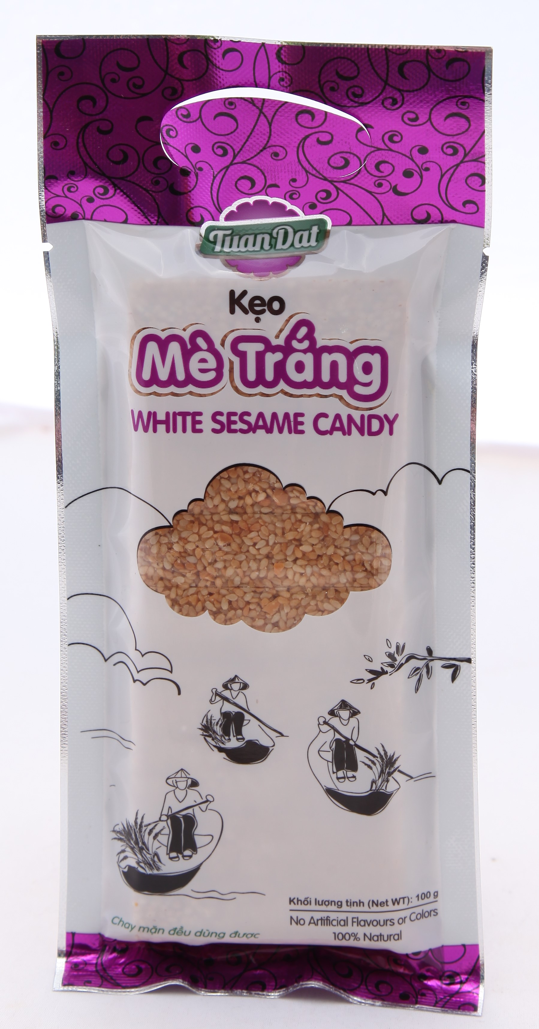 [HCM]Kẹo mè trắng 100g