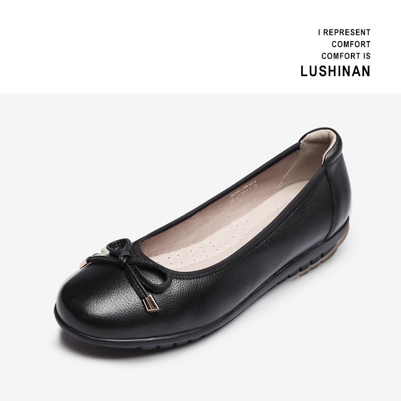 black leather working shoes