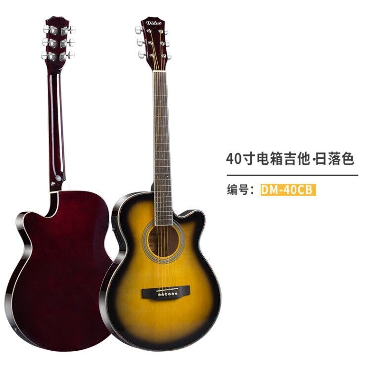 Acoustic Guitar Thin Body Professional Black Electric Bass Guitar Neck 21  Fret Violao Acustico Music Entertainment EH50JT