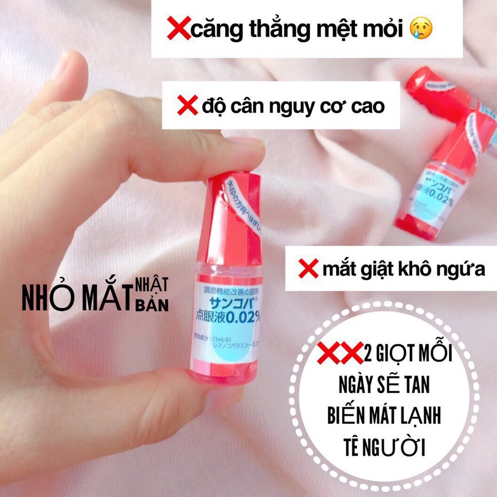 Nước nhỏ mắt SANCOBA 5ml Nhật Bản