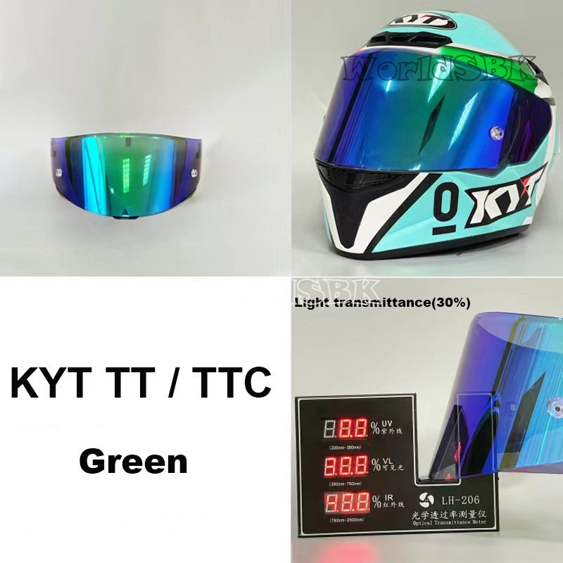 Mũ bảo hiểm xe máy Visor cho kyt TT nhiên Mũ bảo hiểm xe máy màn chắn Mũ bảo hiểm kính chắn gió Kem chống nắng TTC Mũ bảo hiểm phụ kiện cường độ cao