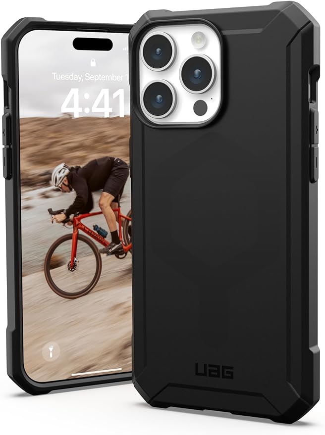 UAG Case Compatible with iPhone 15 Pro Max Case 6.7" 14 Promax 13ProMax Essential Armor Built-in Magnet Compatible with MagSafe Charging Rugged Military Grade Dropproof Protective Cover