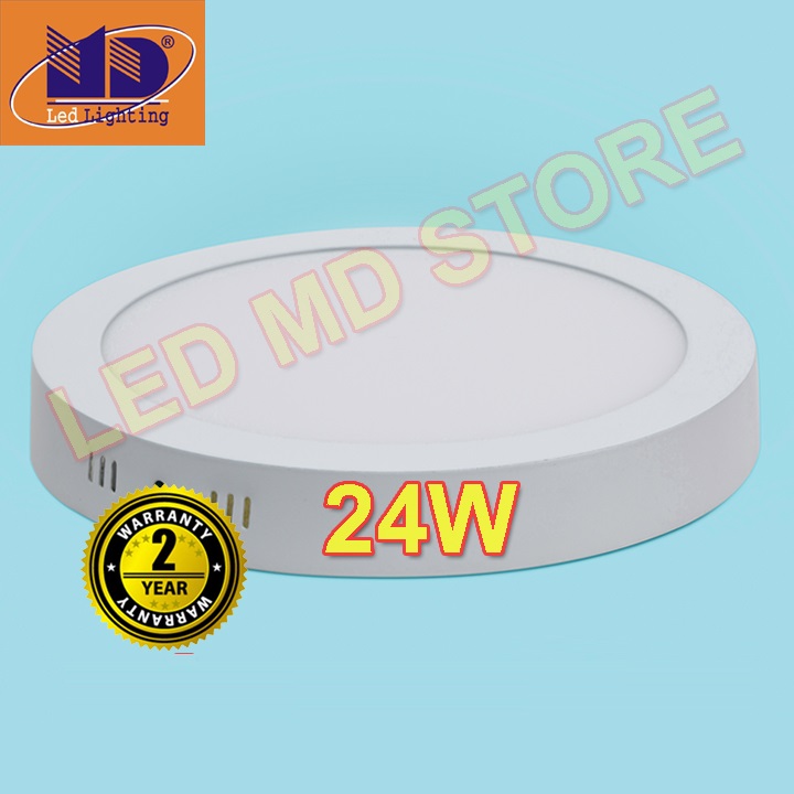 Đèn Led ốp trần Tròn 24W đường kính 28.5 cm siêu sáng, thích hợp cho diện tích phòng từ 10 tới 12 m2, giá bình dân, bảo hành 24 tháng