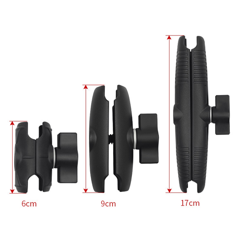 Arm Double Socket Arm for RAM with 1 Inch Ball Base Mount Motorcycle Camera Extension Arm