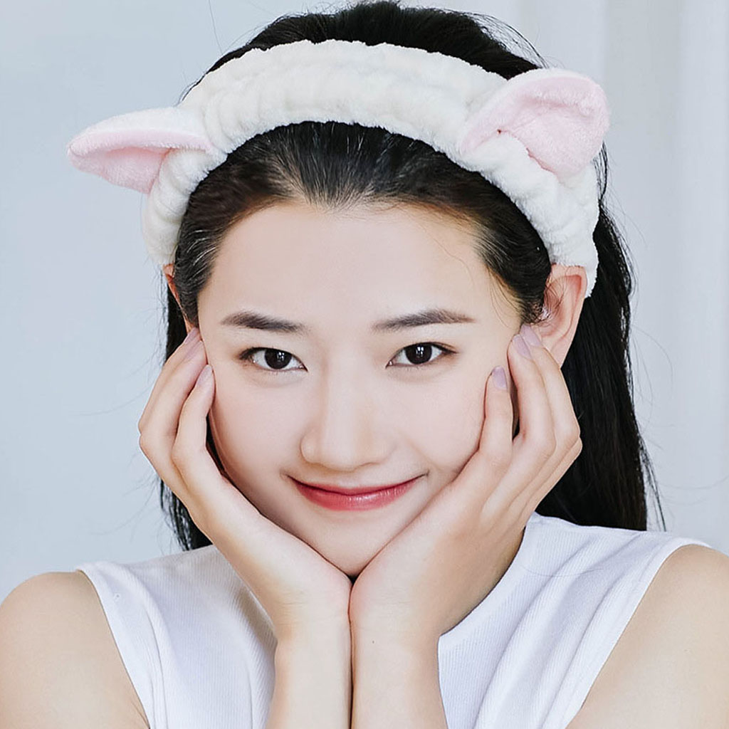 Băng đô rửa mặt hình mèo cute BD05