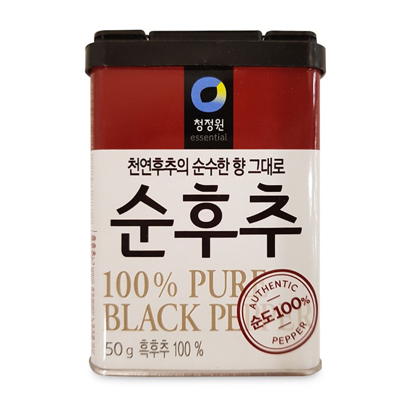 Bột tiêu đen hàn quốc Daesang Hộp 50g 100% Tiêu Đen nguyên chất Nhập Khẩu Hàn Quốc