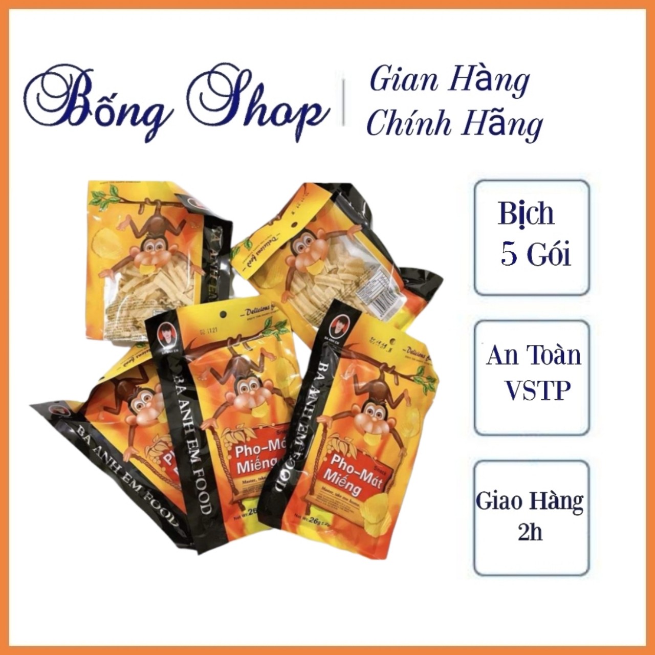 [ mẫu thử ] 5  Gói Snack Pho Mát Miếng Ngon Giá Rẻ