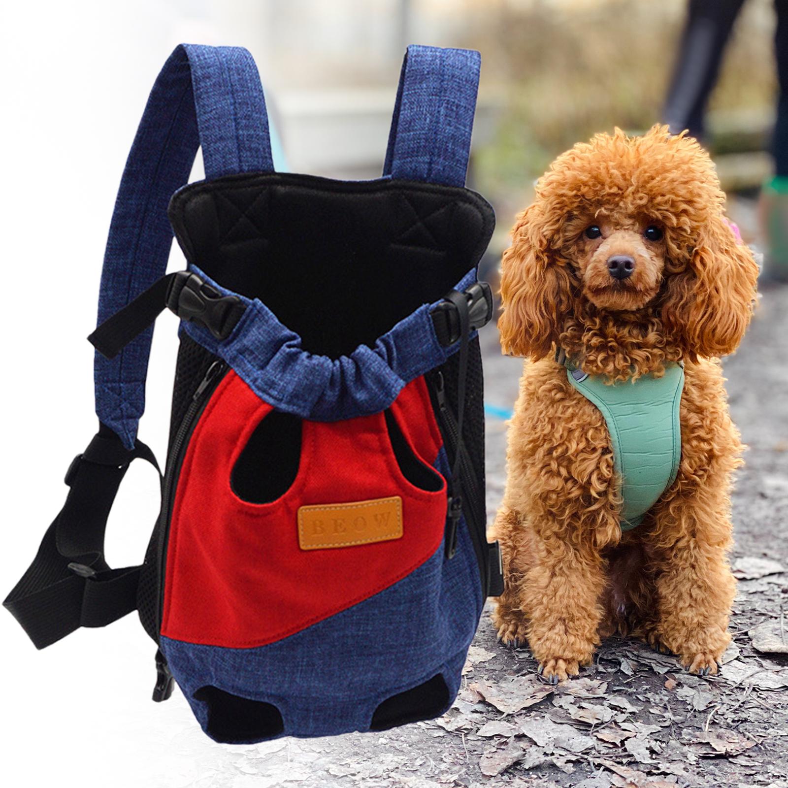 Blesiya Pet Cat Carrier Backpack Chest Bag with Shoulder Strap Adjustable for Hiking