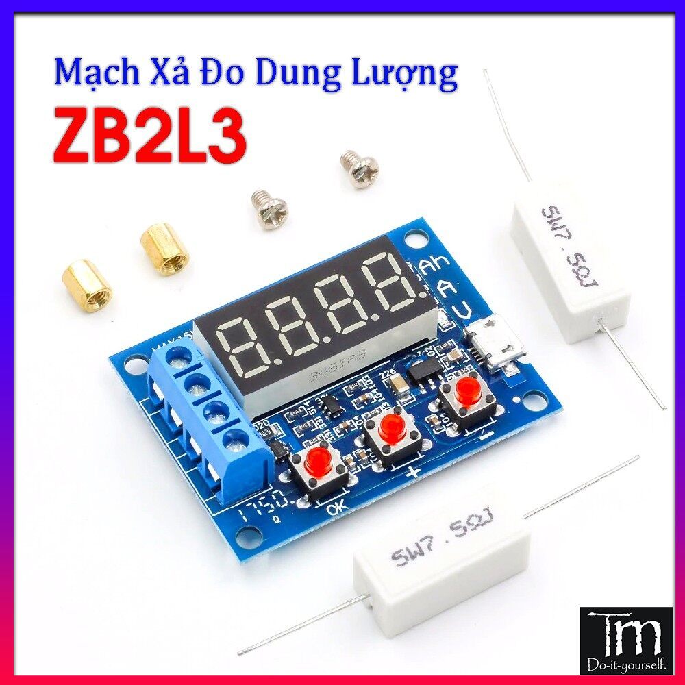 Mạch Xả Đo Dung Lượng Pin & Acquy ZB2L3