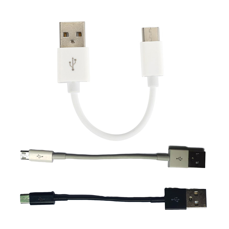 Bo Cáp Micro USB Type C 10cm ngắn Nhanh chóng sạc cho điện thoại dây dữ liệu USB