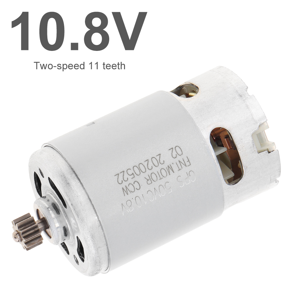 Rs550 dc motor 10.8v 19500 rpm high speed micro motor with 11 teeth high torque gear box for electric drill / screwdriver