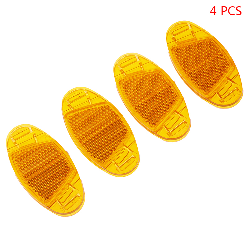 JUXIN 4 chiếc đèn Phản Quang Nan Hoa Xe Đạp vành phản quang an toàn cho bánh xe đạp 3 màu
