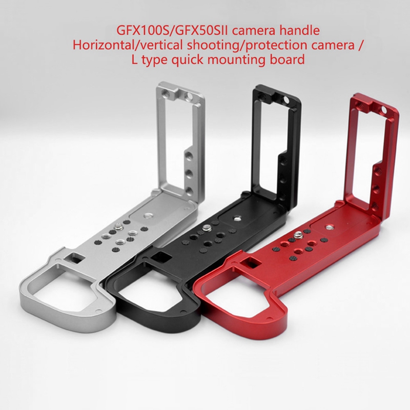 Quick Release Plate Camera Hand Grip Vertical Bracket for Fujifilm GFX100S GFX 50SII Camera Quick Release L Plate