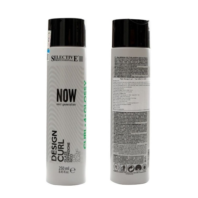 Gel tạo kiểu tóc uốn xoăn Selective Design Curl Now 250ml