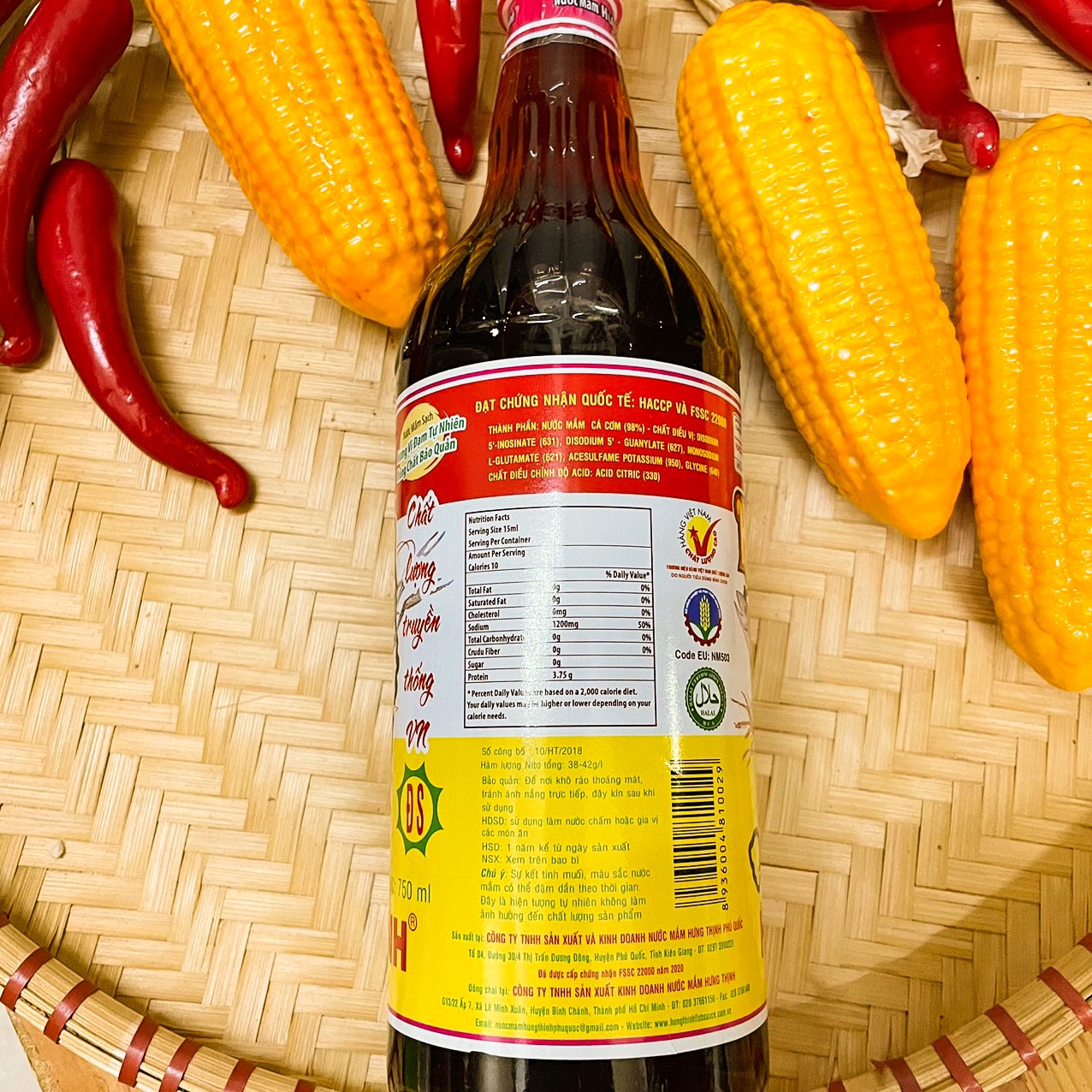 NƯỚC MẮM HƯNG THỊNH 35 ĐỘ ĐẠM 620ML