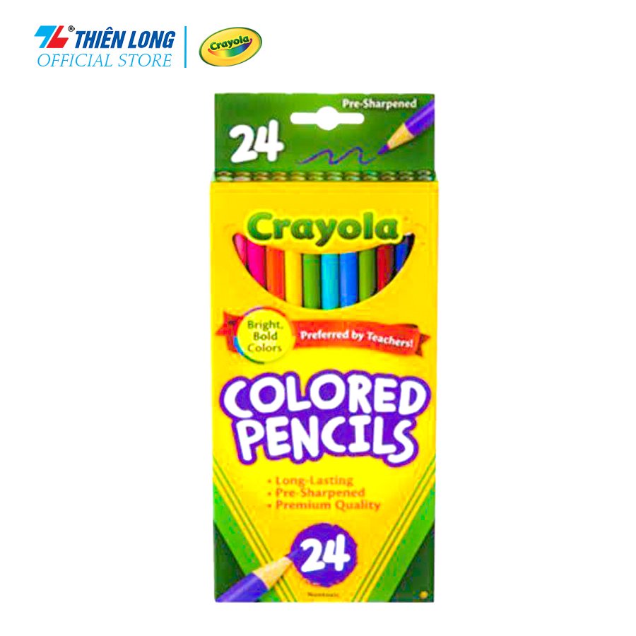 (Hàng Chính Hãng) Chì màu Crayola Colored Pencils 12/24/50 màu.