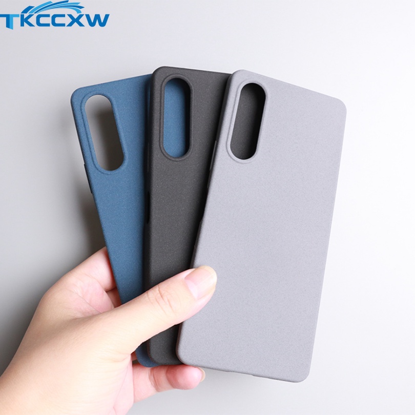 For Sony 1 10 V Xperia 5 IV II III Case Anti Fingerprint Matte Sandstone Soft Silicon Cover. 