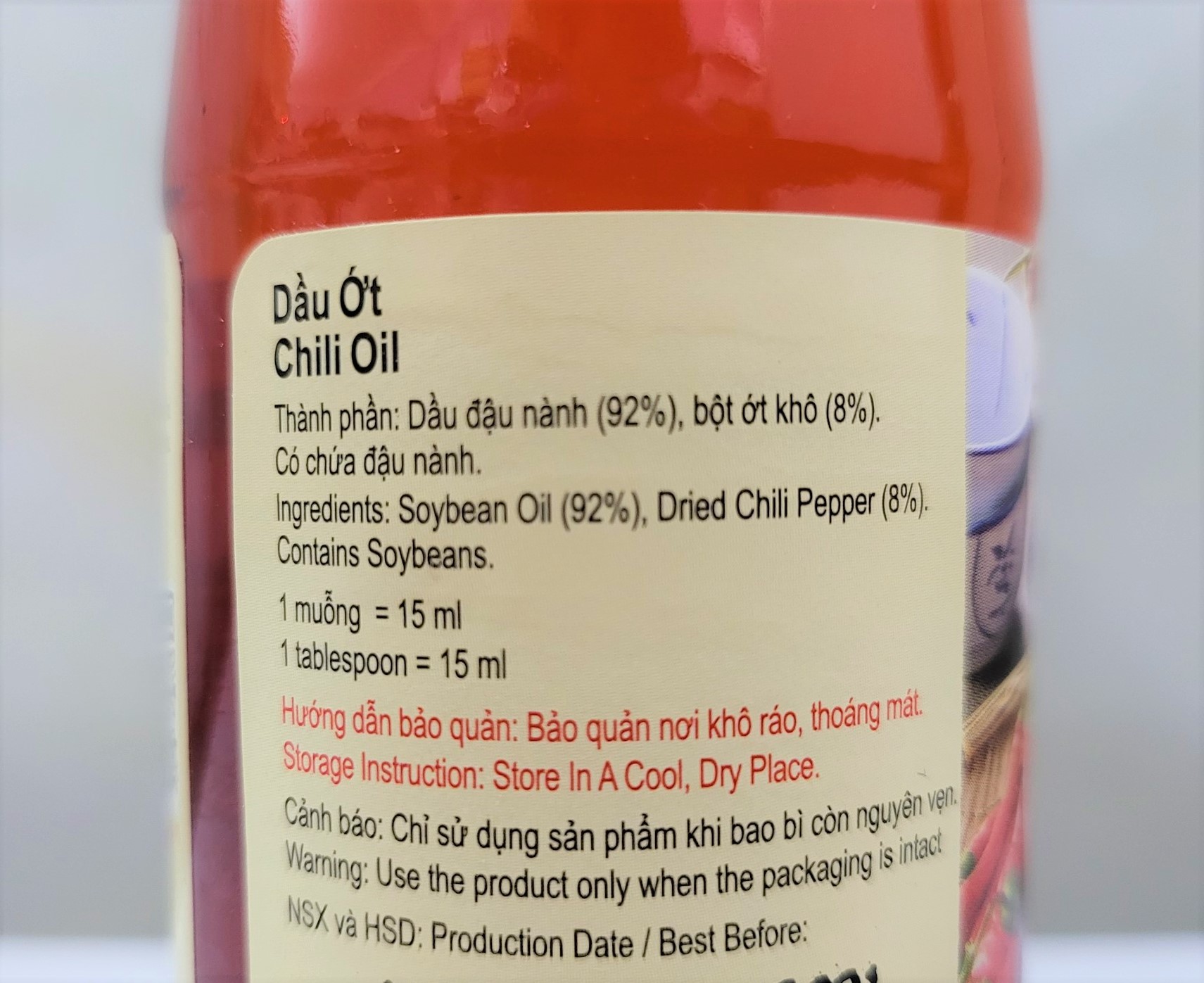 [Chai 207ml] DẦU ỚT [China] LEE KUM KEE Chili Oil (halal)