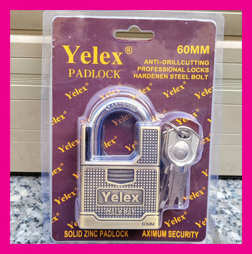 Ổ KHÓA YELEX PADLOCK 60MM ( CHÌA KHÓA KIẾM )