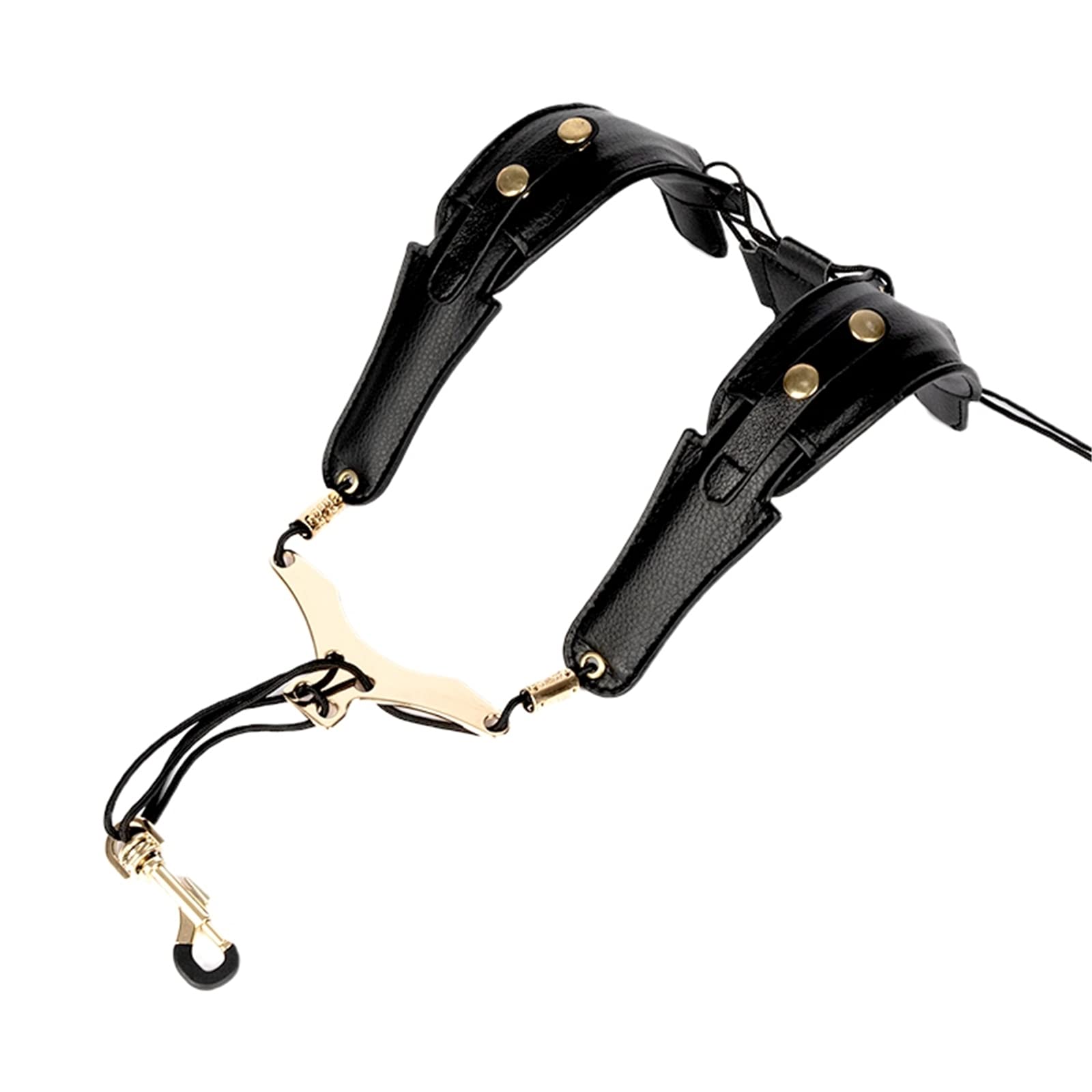 Miwayer Saxophone Strap Leather Adjustable Saxophone Shoulder Strap Saxophone Lanyard Musical Instrument Essories