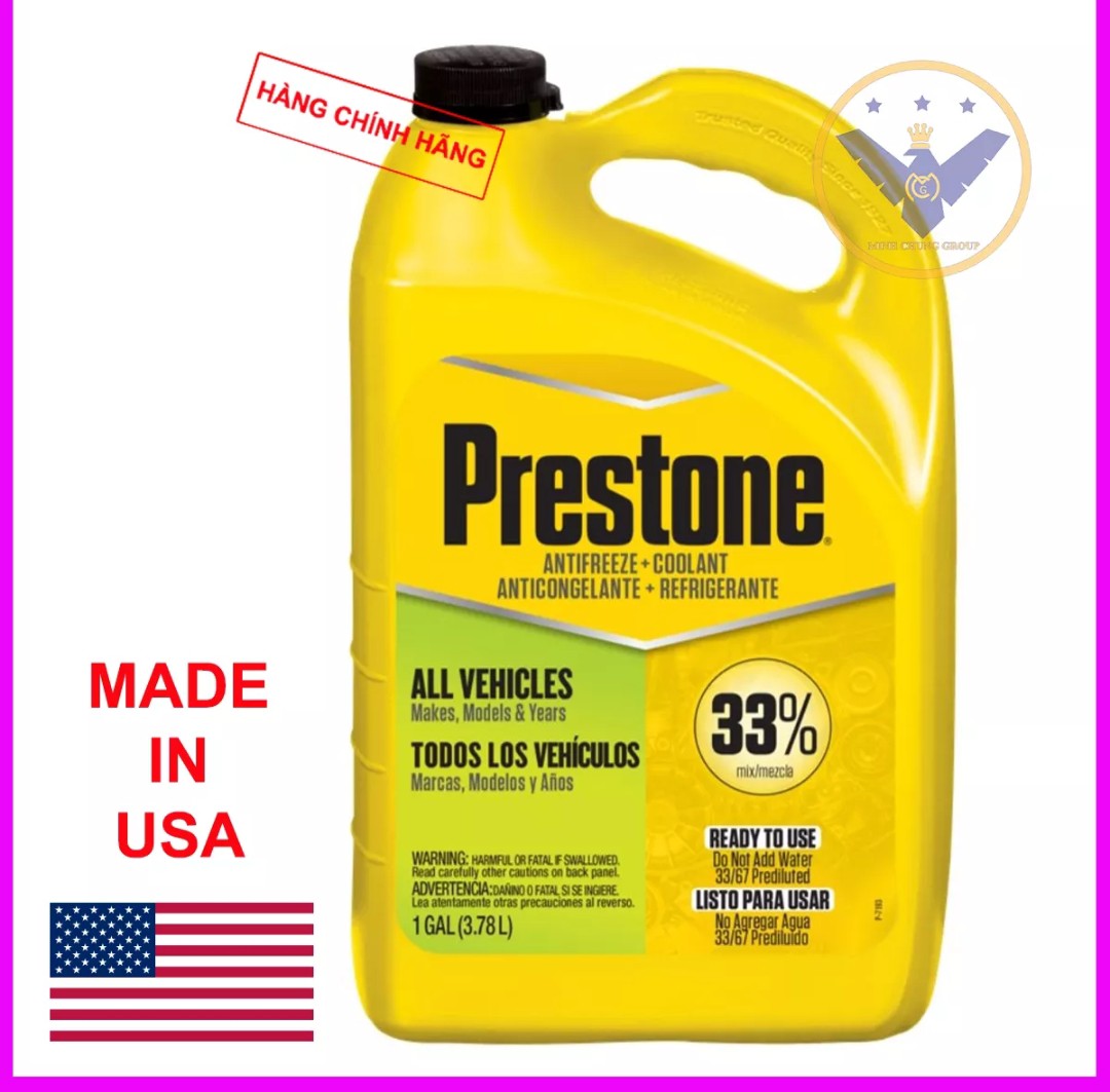 Dung Dịch Châm Két Nước Làm Mát Prestone AF2033 3.78L (Xanh)