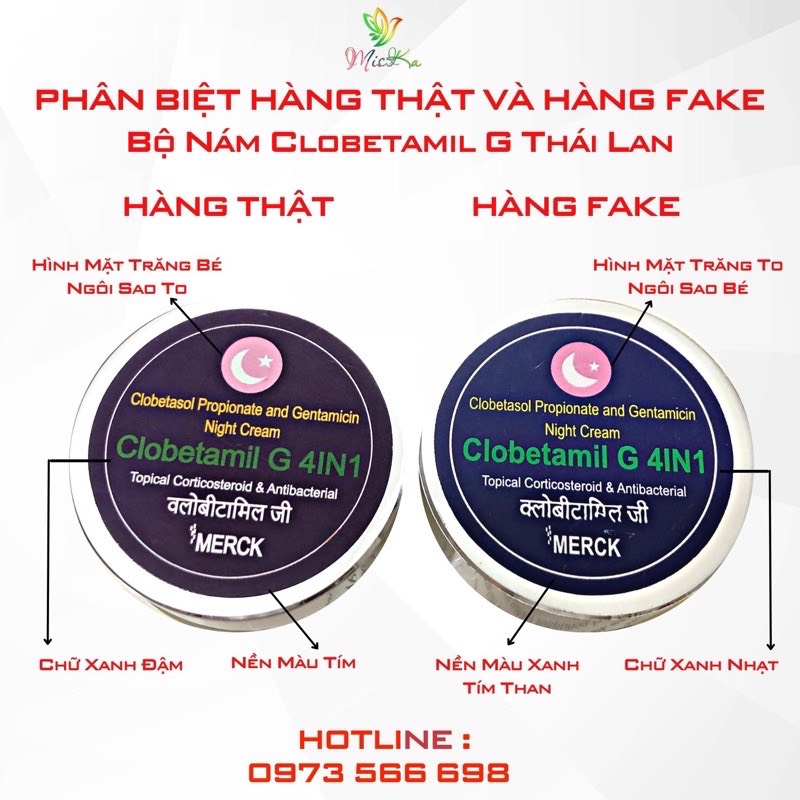 [CHÍNH HÃNG] Kem Nám Clobetamil G - Thái Lan